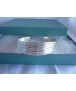 Sterling Silver Cuff Bracelet 6/8&quot; Wide Adjustable - $1,118.57 MXN
