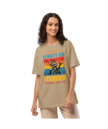 Unisex Oversized T-Shirt - Fishing Khaki - $84.53 CAD