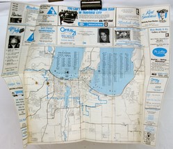Vintage Map – Traverse city &amp; Grand Traverse Area Map Tourism Map 6515 - £2.36 GBP