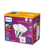 Philips LED Classic Glass Dimmable PAR20 40-Degree Spot Light Bulb with ... - £32.24 GBP