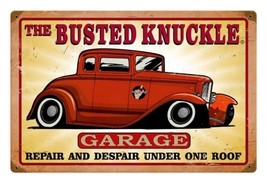 Busted Knuckle Garage Roadster Metal Sign - £23.56 GBP