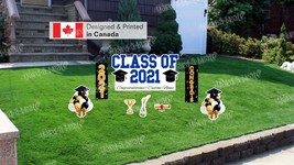 Graduation Sign Package – Custom Name Sign 24” Tall + Decors (Total 8 pcs) |Yard - £50.90 GBP