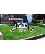 Graduation Sign Package – Custom Name Sign 24” Tall + Decors (Total 8 pc... - $65.00