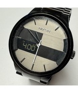 Nixon Analog Digital Quartz Watch Spencer Men 50m Black Steel New Batter... - $45.59