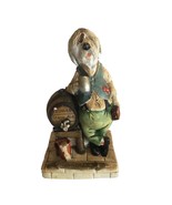 Vintage 80s Naturecraft Swigger Figurine Hand Painted England With Flaws - $25.21 CAD