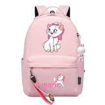 Disney Marie Cat Kawaii Boys Girls Kids School Book Bags Women Bagpack Teenagers - £93.22 GBP