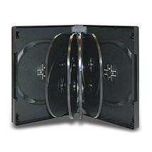 10 Multi 33Mm 10-Disc Black Cd Dvd Disc Storage Case Movie Box - £29.54 GBP