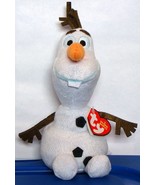 Disney Frozen Olaf Snowman Ty Beanie Baby Plush Toy 8&quot; New ~ Christmas Gift - £7.79 GBP