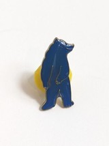 Vintage Blue Bear Pin from 80&#39;s Grizzly Standing Lapel Hat Tie Tac Enamel - £3.12 GBP