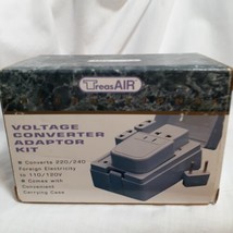 TreasAir Voltage Converter Adaptor Kit New Old Stock Converts 220 240 to 110 120 - £13.41 GBP