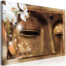Tiptophomedecor Stretched Canvas Zen Art - Buddha&#39;s Eyes Wide - Stretched &amp; Fram - £79.00 GBP+