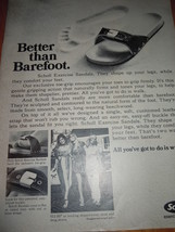 Vintage Dr Scholl Exercise Sandals Advertisement June 1971 - £3.13 GBP