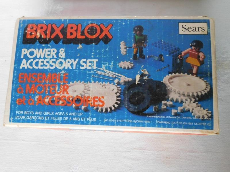 Primary image for Vintage 125 piece Sears Brix Blox Power and Accessory set IB with manual