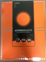 Astrobrights 91108 Cosmic Orange 30x Enhanced Dots 8.5&quot; x 5.5&quot; NEW - £13.66 GBP