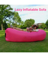 Inflatable Lounger Air Sofa Hammock Outdoor Indoor Camping Bed Beach Seat UK - $16.55