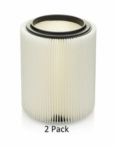 2 Pack Shop Vac Filter for Sears Craftsman &amp; Ridgid 5+ gallon. Wet Dry Vac 17816 - £32.57 GBP