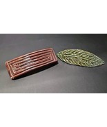 Vintage  set of Ceramic Earthenware Hair Clips Barrettes Made in France - €29,83 EUR