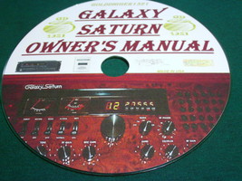 GALAXY SATURN OWNER&#39;S MANUAL ON CD - $10.00