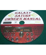 GALAXY SATURN OWNER&#39;S MANUAL ON CD - $187.33 MXN