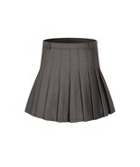 Women&#39;s High Waist Pleated School Skirt(White,L) - £23.73 GBP