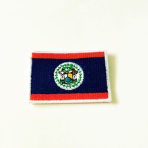 Flag of Belize Country Patch Emblem 1.2&quot;x1.8&quot; Iron On Embroidered Nation Appl... - £10.58 GBP