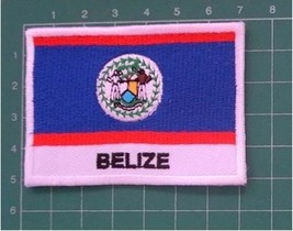 Flag of Belize Nation Country Patches Emblem Logo 2&quot; x 2.8&quot; Sew On Embroidere... - £13.37 GBP