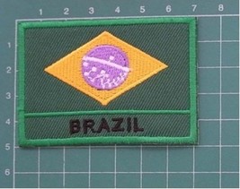 Nation Country Flags Patches Brazil Emblem Logo 2 x 2.8 Inches Sew On Embroid... - £12.63 GBP