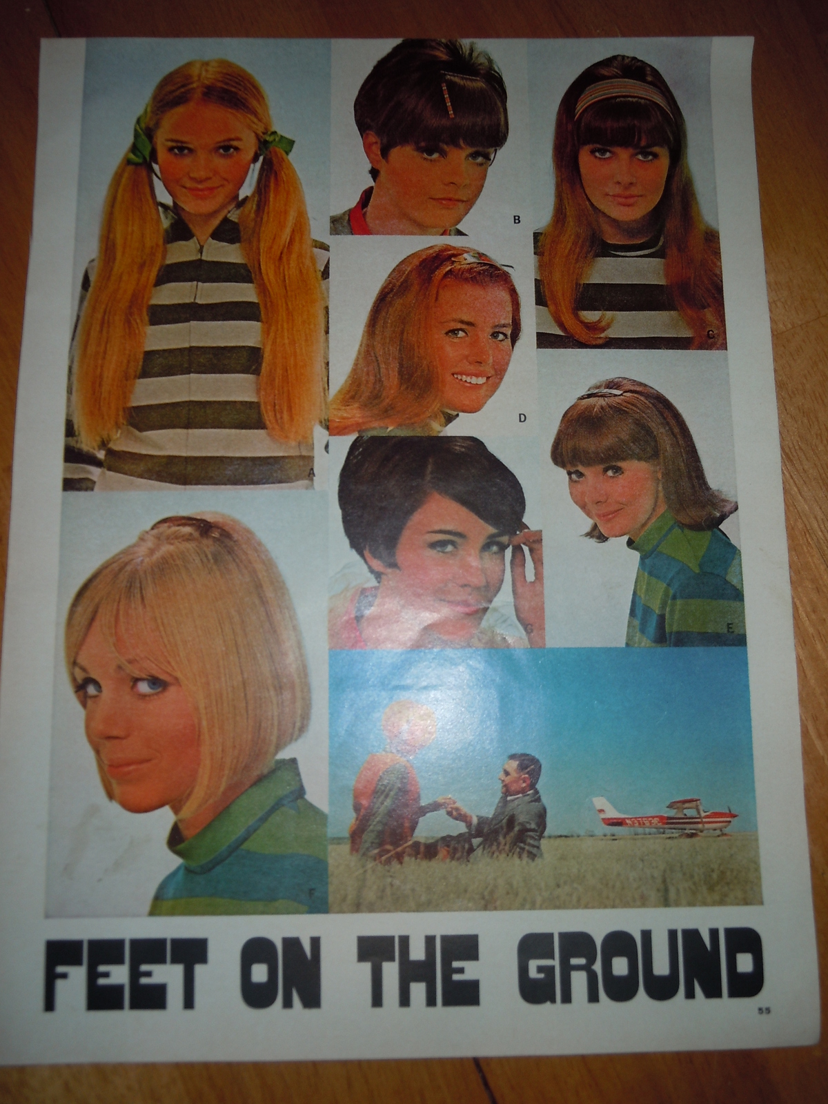 Primary image for Vintage Mid Century Hair Styles Magazine Spread 1967