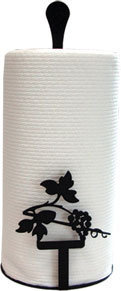 Paper Towel Stand in Grapevine or Leaf Design Made in USA
