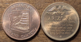 1912 Phoenix Arizona Grand Canyon 48th State Saguaro Cactus Flower Token Lot Set - $14.26