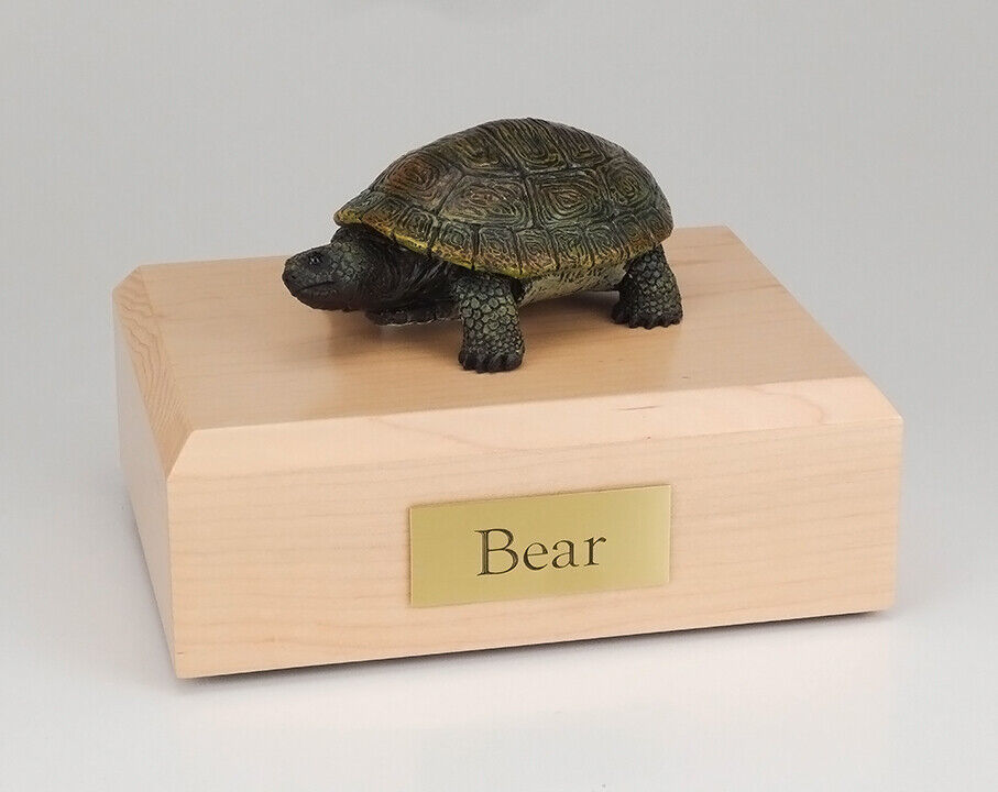 Turtle Figurine Wildlife Cremation Urn Available in 3 Different Colors