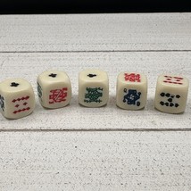 Vintage Poker Dice Set of 5 Ace of Clubs - $24.70