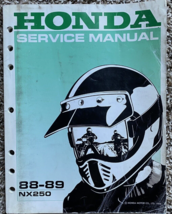 1988 1989 Honda NX250 Service Repair Shop Manual OEM 61KW301 - £19.07 GBP