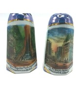 Vintage Beautiful Lusterware Salt &amp; Pepper Shaker Souvenir Vancouver Can... - $16.78