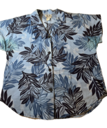 VTG RM Malumi of Hawaii Tropical Hawaiian Blue Floral Women’s Button Dow... - £13.09 GBP