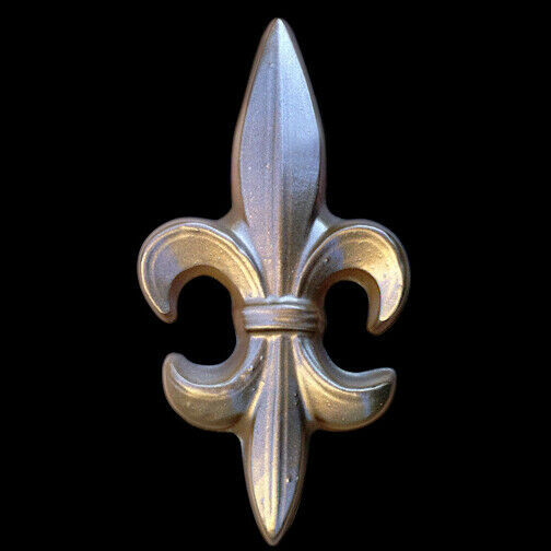 Fleur de Lys symbol wall sculpture plaque in Bronze finish - $14.84