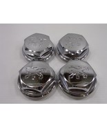 Peugeot Chrome Wheel Center Caps Hex Nut Style Set of 4 OEM - $92.30 CAD