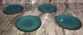 Turquoise Set Of 4 Royal Norfolk 7 3/4”Dessert Snack Appetizer Plates-NE... - $44.43