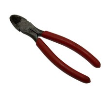 Snap On 87ACP Diagonal Cutters Pliers 7-1/4&quot; Long Red Grip Handle USA Snap-on - £20.18 GBP