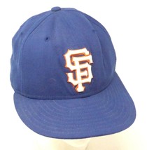 SF Giants Wool VTG 90s New Era 59Fifty Royal Blue 3d Emblem Fitted Baseball Hat - £98.92 GBP