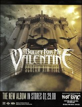 Bullet for My Valentine 2008 Scream Aim Fire album advertisement 8 x 11 ad print - £3.12 GBP