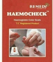 2 X HEMOCHECK: Hemoglobin Color Scale 50-Test Pack LONG EXPIRY ( PACK OF... - £39.56 GBP