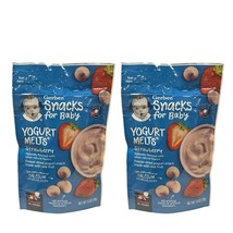 Yogurt Melts Gerber Snacks For Baby 8+ Months, Strawberry, 2 Pack 1 Oz, ... - $9.89