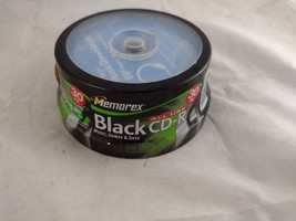 NEW Memorex Black CD-R Burnable Burning CD 30 Pack 700 MB 80 Min Up to 4... - £23.63 GBP