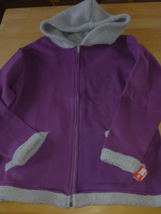 SERENGETI LADIES HOODED ZIP SWEATSHIRT JACKET-S-NWT-FLEECE TRIM-CUTE - $26.18