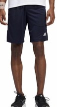 New ADIDAS Mens PES Shorts Navy White 3 Stripes Basketball Zipper Pocket... - €20,47 EUR