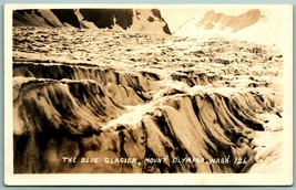 RPPC The Blue Glacier 1910s Mount Rainier National Park WA  Postcard H3 - £15.48 GBP