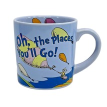 Dr. Seuss Coffee Mug &quot;Oh, The Places You&#39;ll Go!&quot; Blue Cartoon Ceramic by Vandor - £11.54 GBP