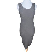 BCBGeneration GRAY PEBBLESTONE TANK BODYCON DRESS MINI SLEEVELESS SIZE X... - $18.23