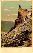 Yellowstone Nat&#39;l Park-Eagle&#39;s Nest Rock, Gardiner Canyon-ANTIQUE Postcard BK60 - £3.89 GBP
